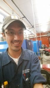 HVAC grad Daniel Kindred knew focus, drive and determination would help him during his program and his professional career