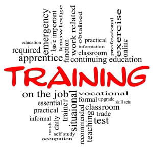 vocational training concept image with words